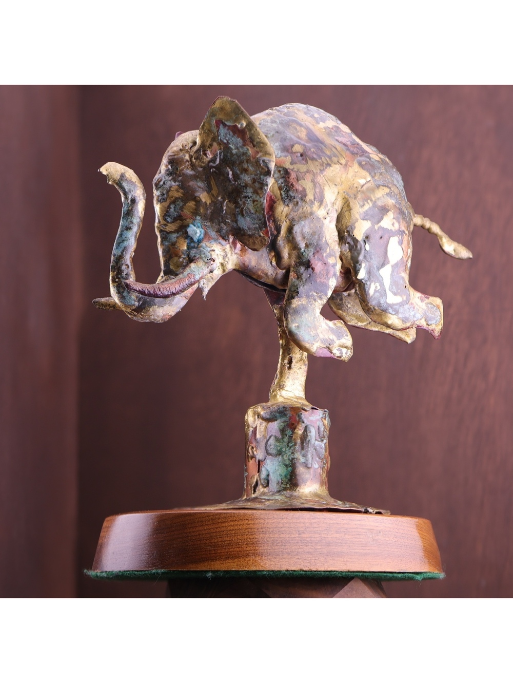 Vintage Bill Lett Amazing "So Ugly I'm Cute" Brutalist Elephant Sculpture